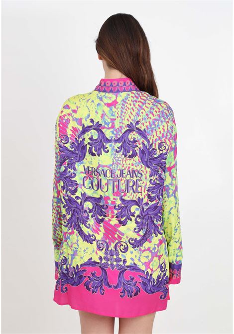 Multicolor women's shirt with baroque animal print VERSACE JEANS COUTURE | 76HAL2P2NS448609